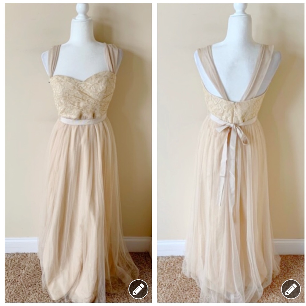 Jenny Yoo, Bridesmaid, Size 6, Lace Bodice, Tulle Skirt formal